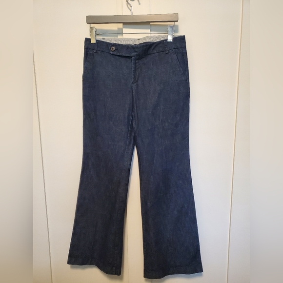 Gap Womens Flare Leg Pant Denim Stretch Straight Fit size 8Long - Picture 2 of 5